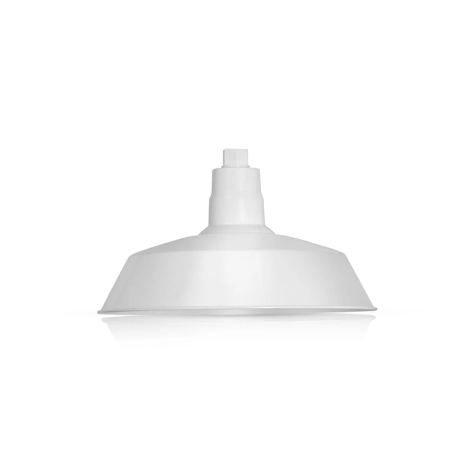 14'' White RLM Barn Light Shade With Gooseneck Arm