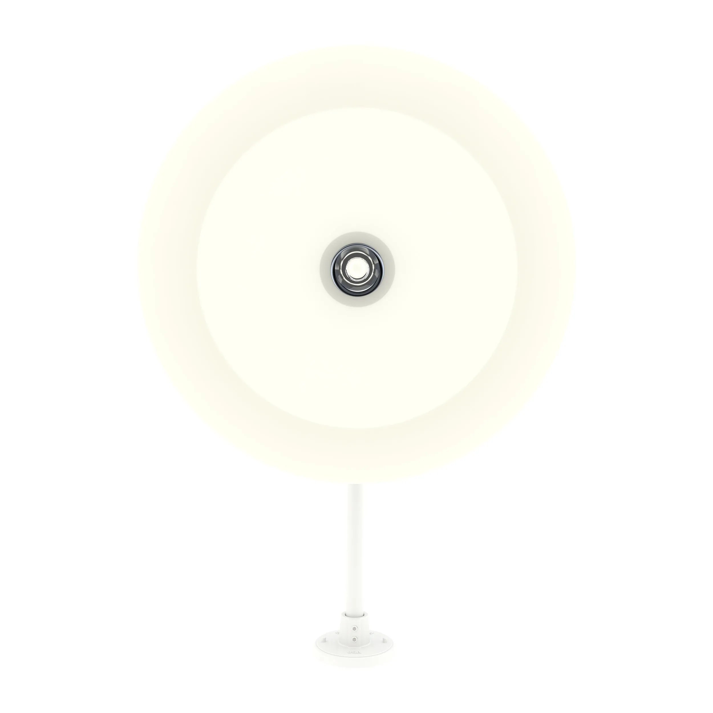 21" White RLM Barn Light Shade With 22" Long Gooseneck Arm