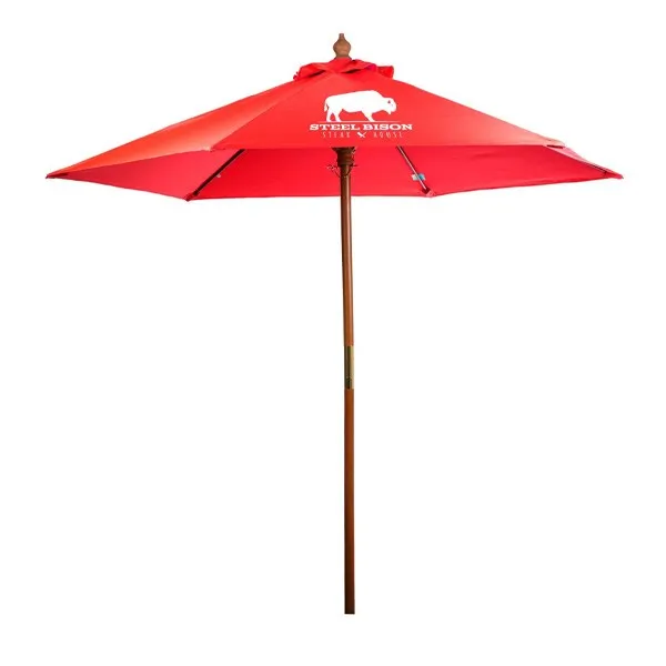 7ft Bamboo Recycled Market Umbrella (Q925422)