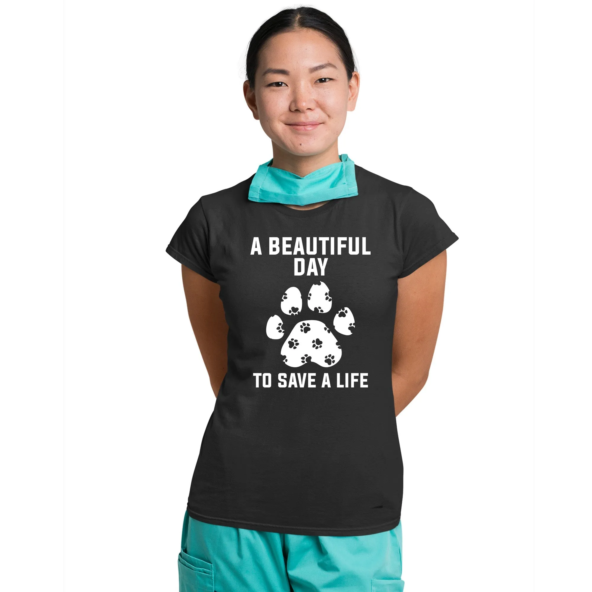 A beautiful day to save a life Gildan Ultra Cotton Ladies T-Shirt
