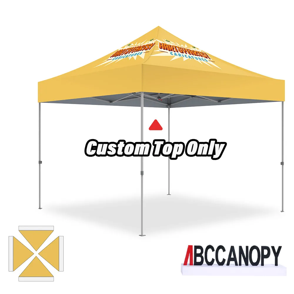 ABCCANOPY Custom Canopy Top with Logo for 8x8/10x10/10x15/10x20 Pop Up Tents