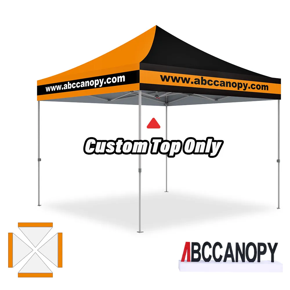 ABCCANOPY Custom Canopy Top with Logo for 8x8/10x10/10x15/10x20 Pop Up Tents