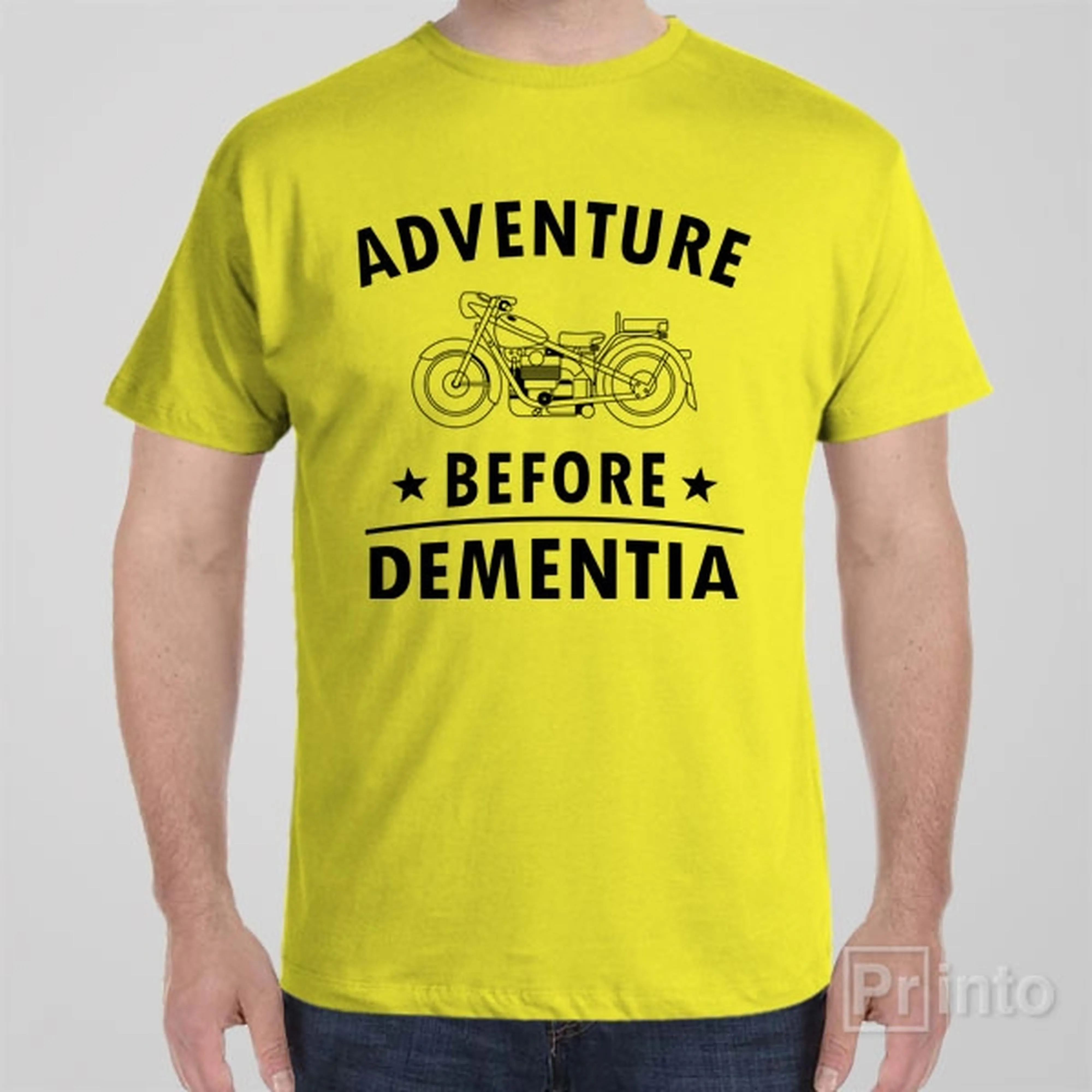Adventure before dementia (motorbike) - T-shirt