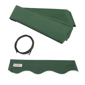 Aleko Retractable Awning Fabric Replacement - 6.5 x 5 Feet - Green