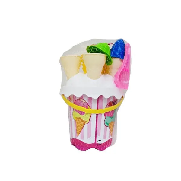 Beach Bucket With Ice Creams 17cm
