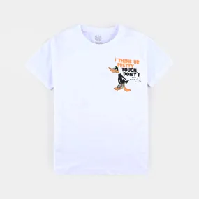 Boys Cotton Jersey T-Shirt H/S Duck-White