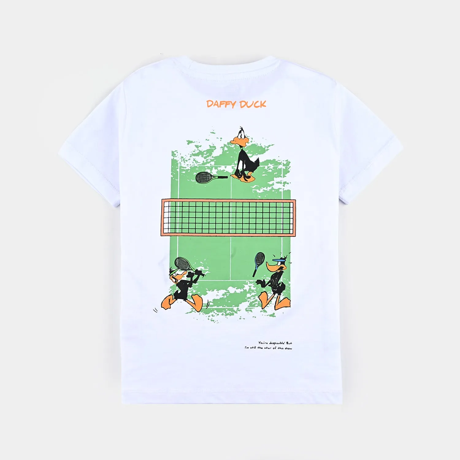 Boys Cotton Jersey T-Shirt H/S Duck-White