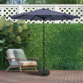 Cabana 9 Ft Patio Umbrella with Black Round Base Included