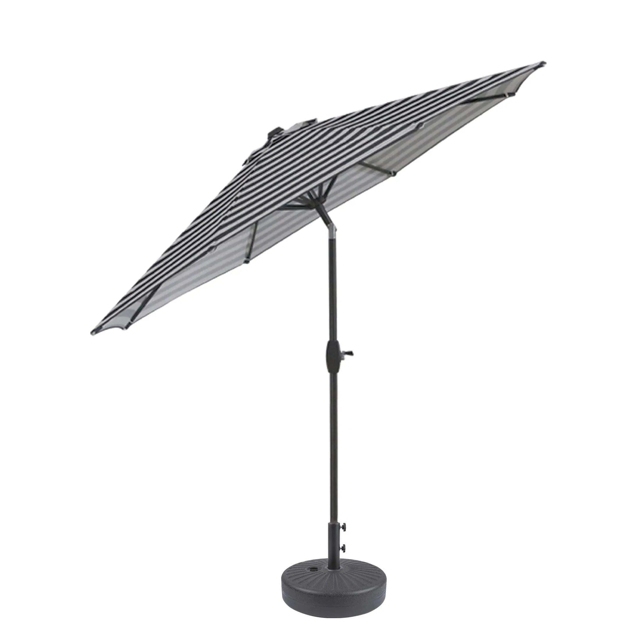 Cabana 9 Ft Patio Umbrella with Black Round Base Included