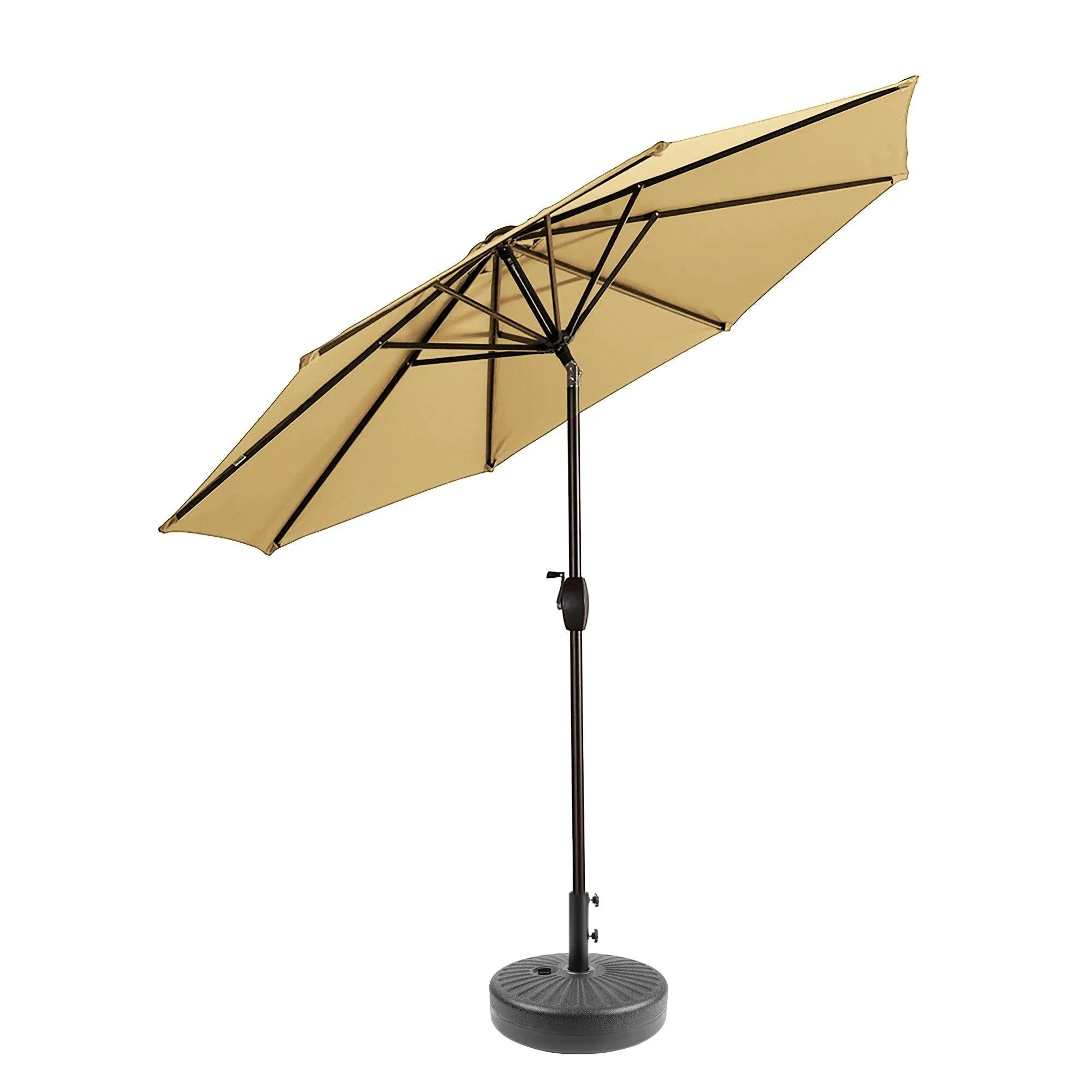 Cabana 9 Ft Patio Umbrella with Black Round Base Included