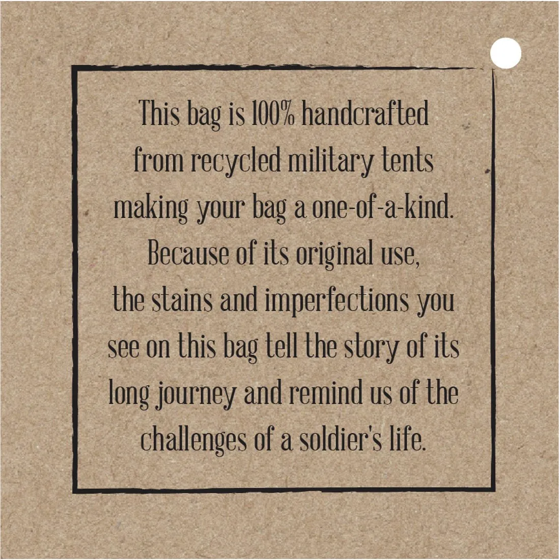Cave Fort Military Canvas Crossbody Purse
