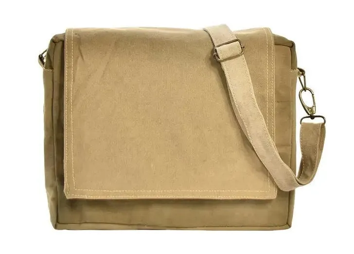 Cave Fort Military Canvas Crossbody Purse