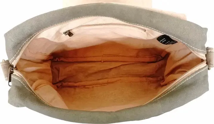 Cave Fort Military Canvas Crossbody Purse