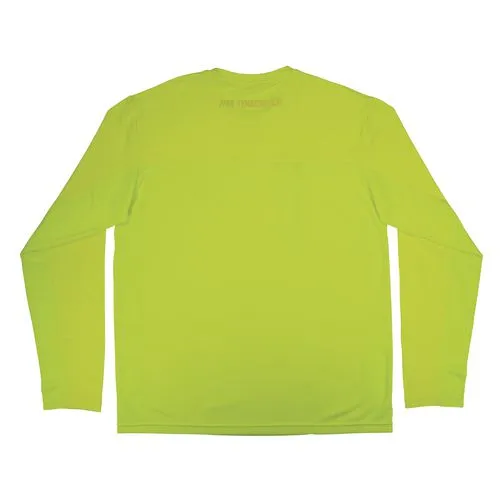 Chill-its 6689 Cooling Long Sleeve Sun Shirt With Uv Protection, Large, Lime, Ships In 1-3 Business Days