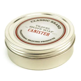 Classic Brand Travel Shave Soap Canister