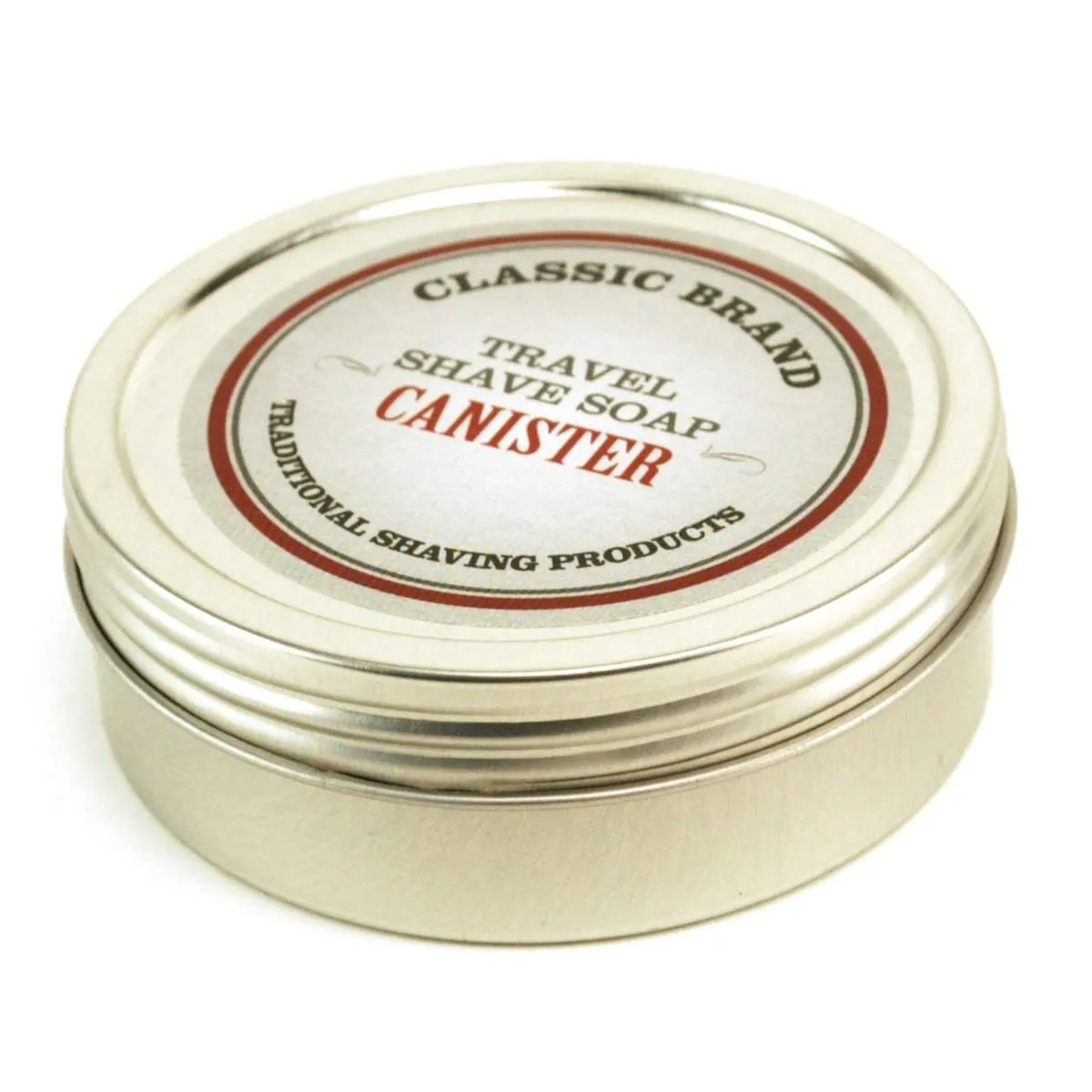 Classic Brand Travel Shave Soap Canister