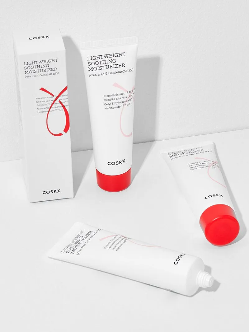 COSRX Lightweight Soothing Moisturizer Teatree & Centell AC RX مرطب البشرة لمعالجة حب الشباب