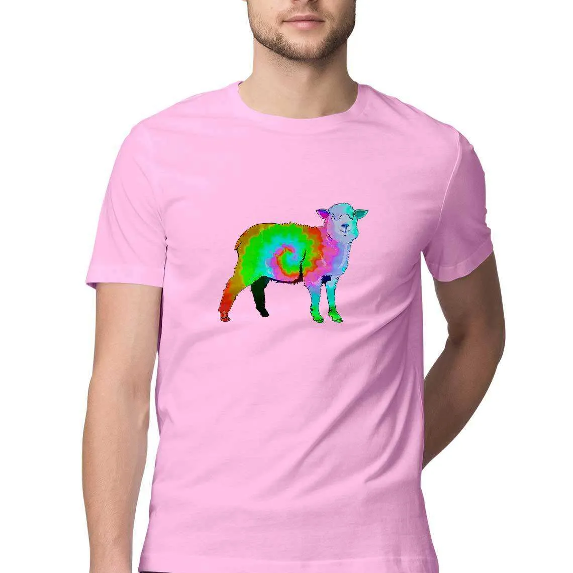 Counting Tie Dyed Sheep While you Trip Men's T-Shirt