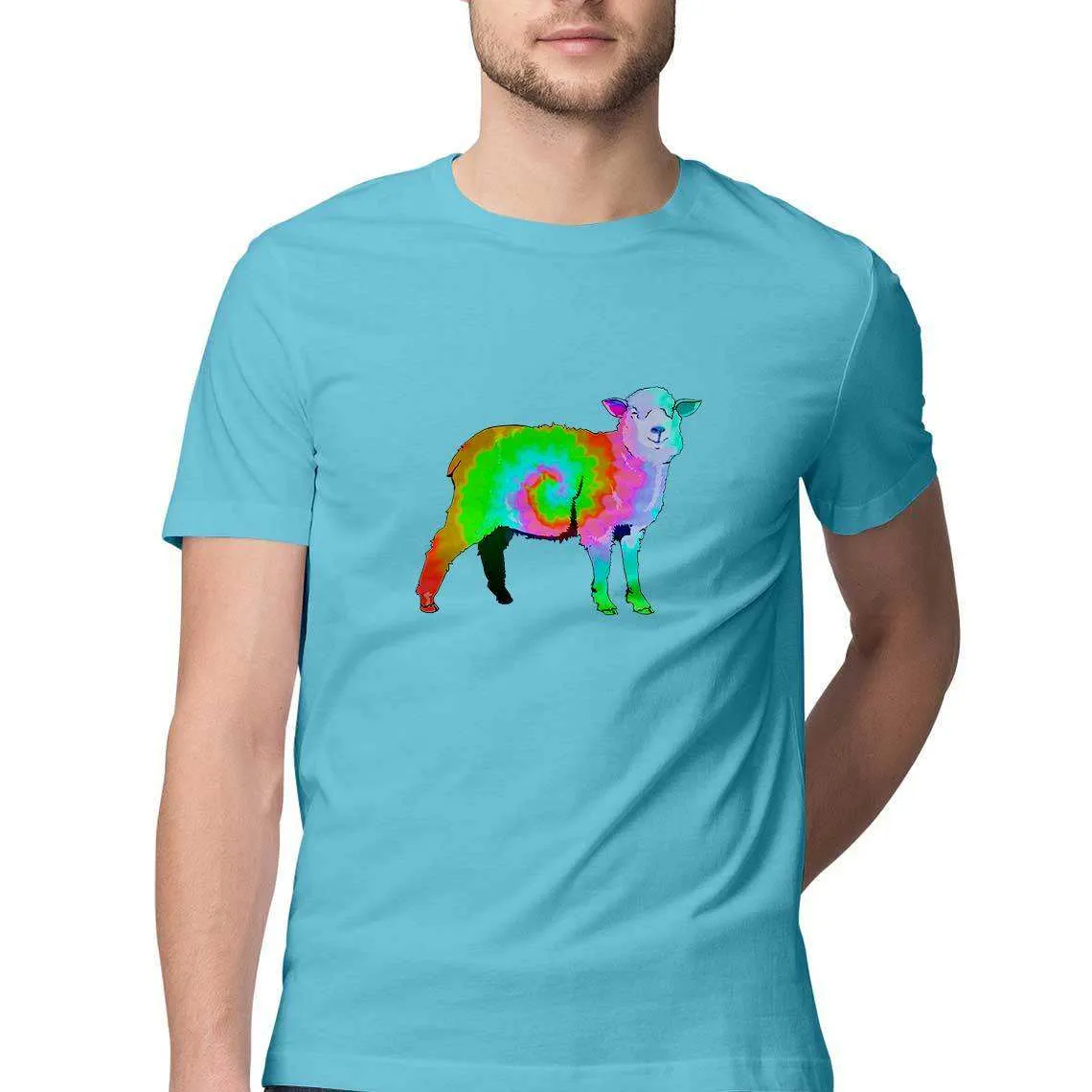 Counting Tie Dyed Sheep While you Trip Men's T-Shirt