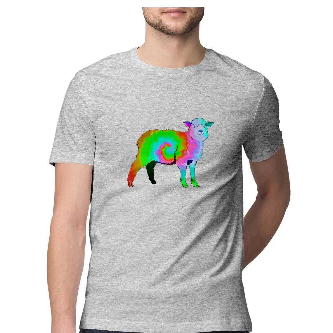 Counting Tie Dyed Sheep While you Trip Men's T-Shirt