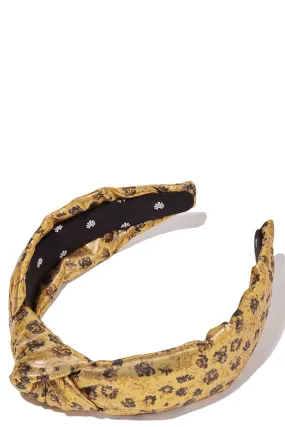Crystal Knotted Headband - Safari