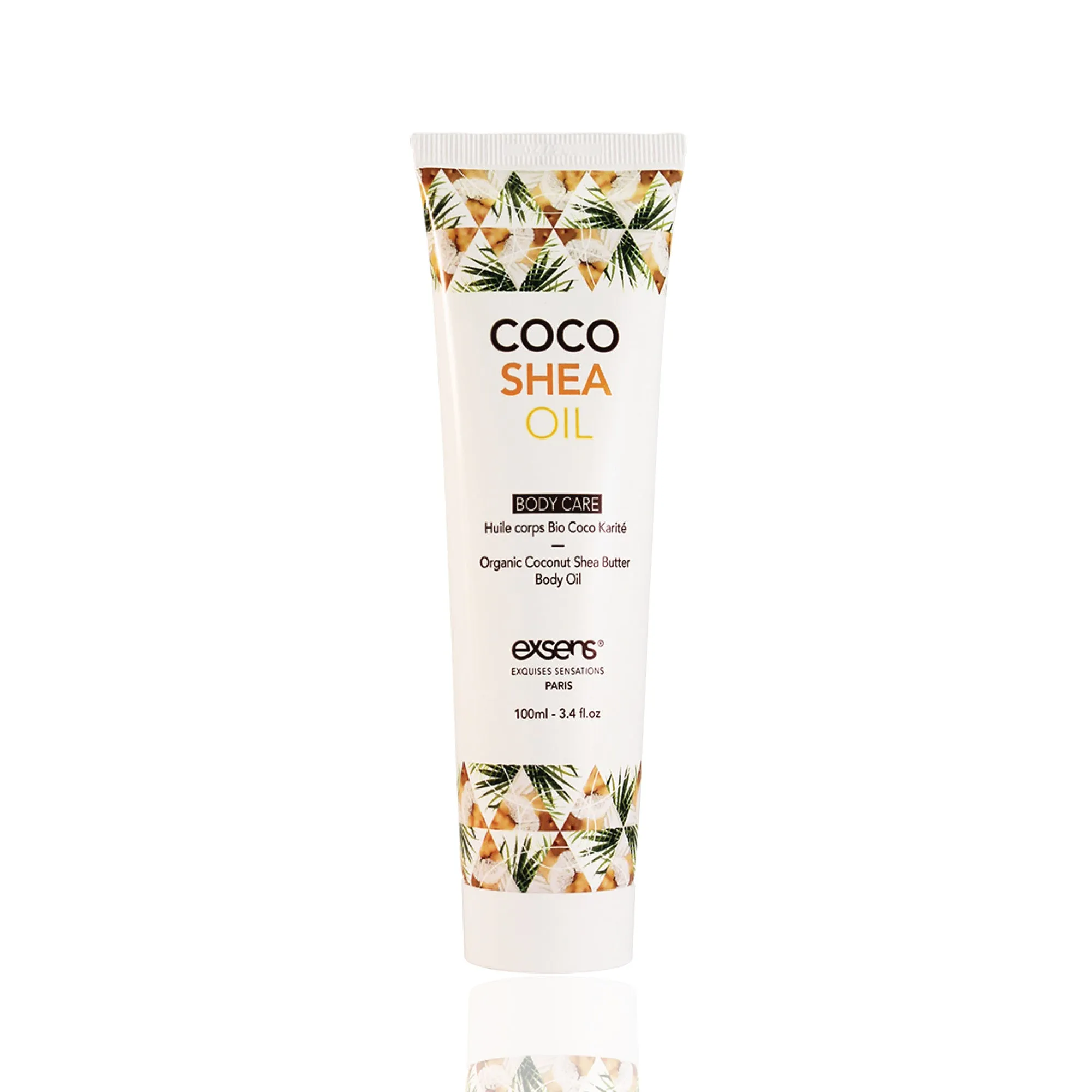 Exsens Cocoa Shea Body Oil and Intimate Moisturizer, Organic, Natural Scent, 100ml (3.4 fl.oz), 1 count