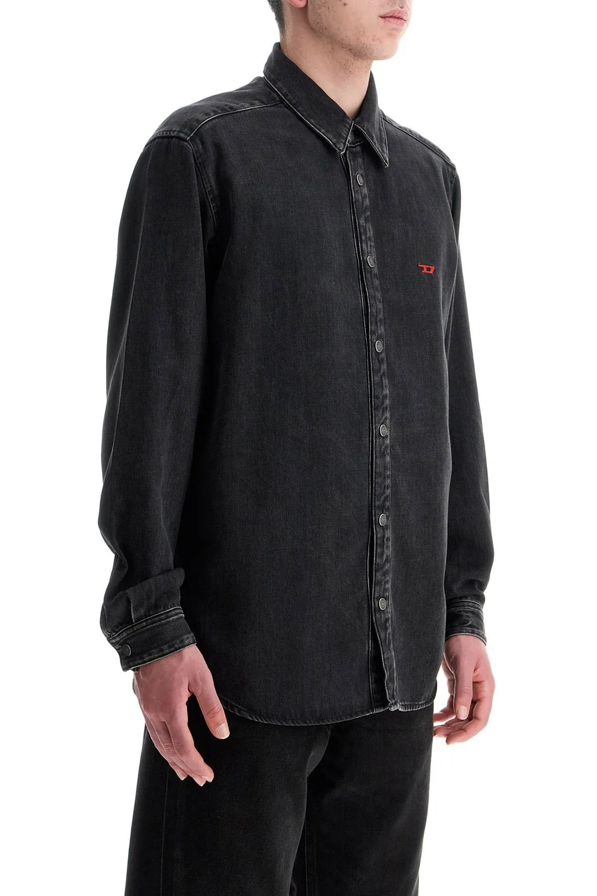 Faded Effect Denim Shirt
