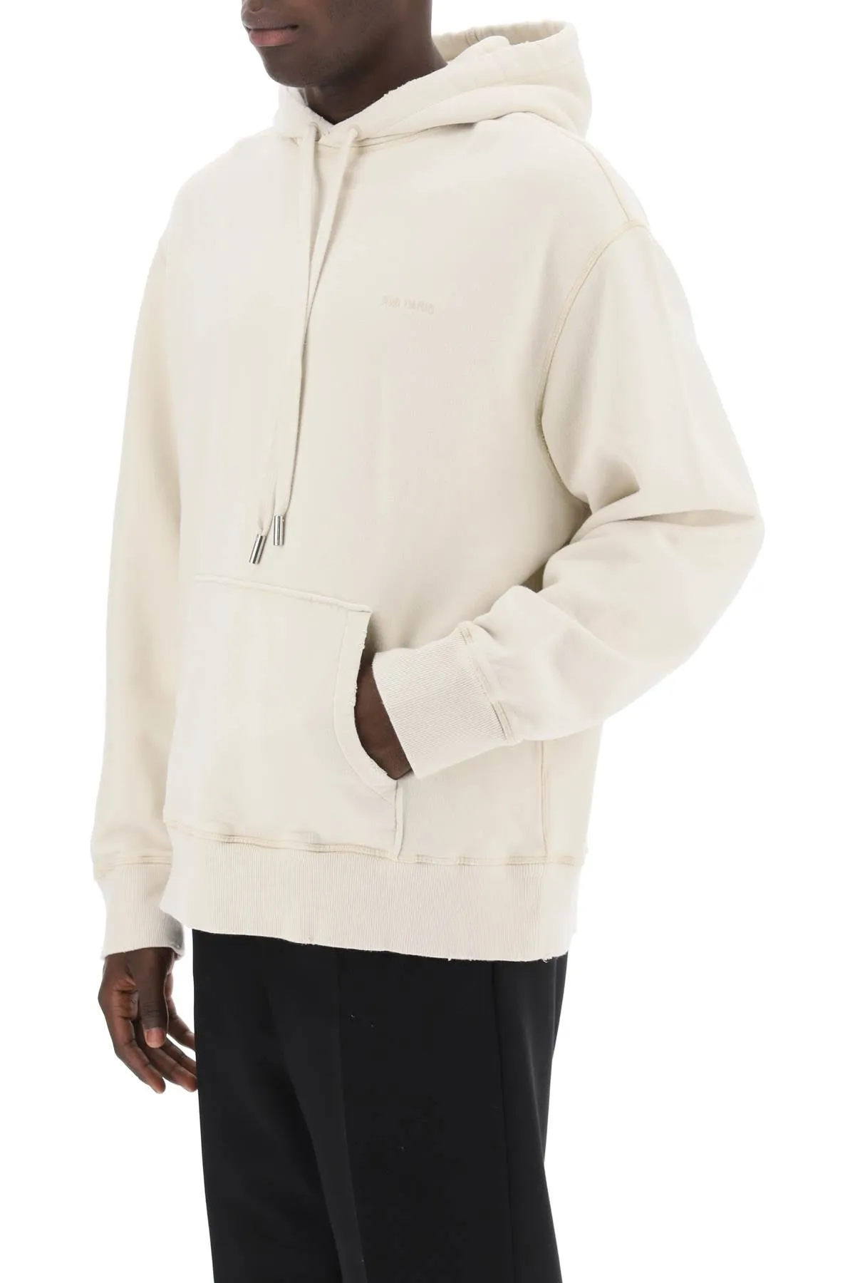 faded-effect hoodie