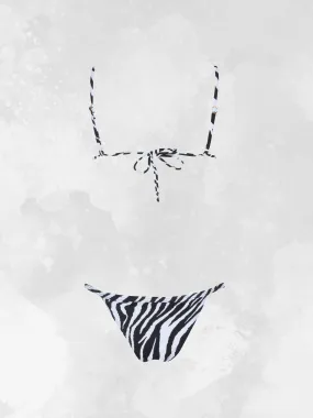 Havana Bikini Top - Zebra