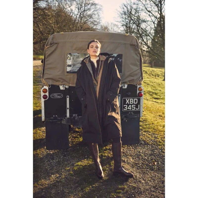Holland Cooper Ladies One-Size Waterproof Country Dry Coat - Chocolate
