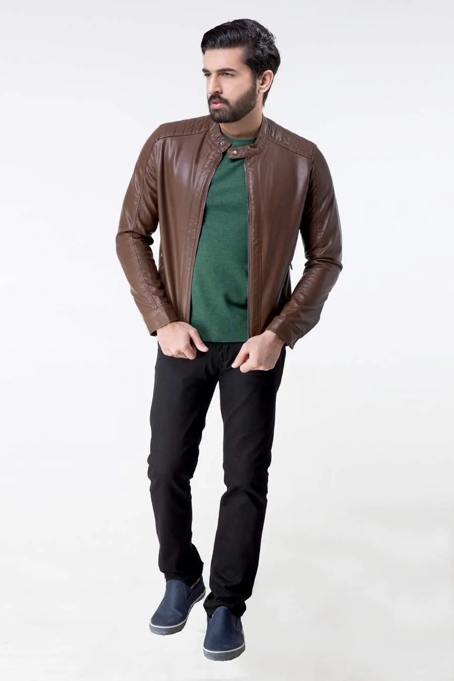 JACKET FULL SLEEVE COFFEE