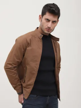 JACKET SMALL BAN FULL SLEEVE DARK KHAKI