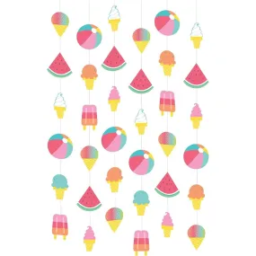 Just Chillin Summer Hanging String Decorations