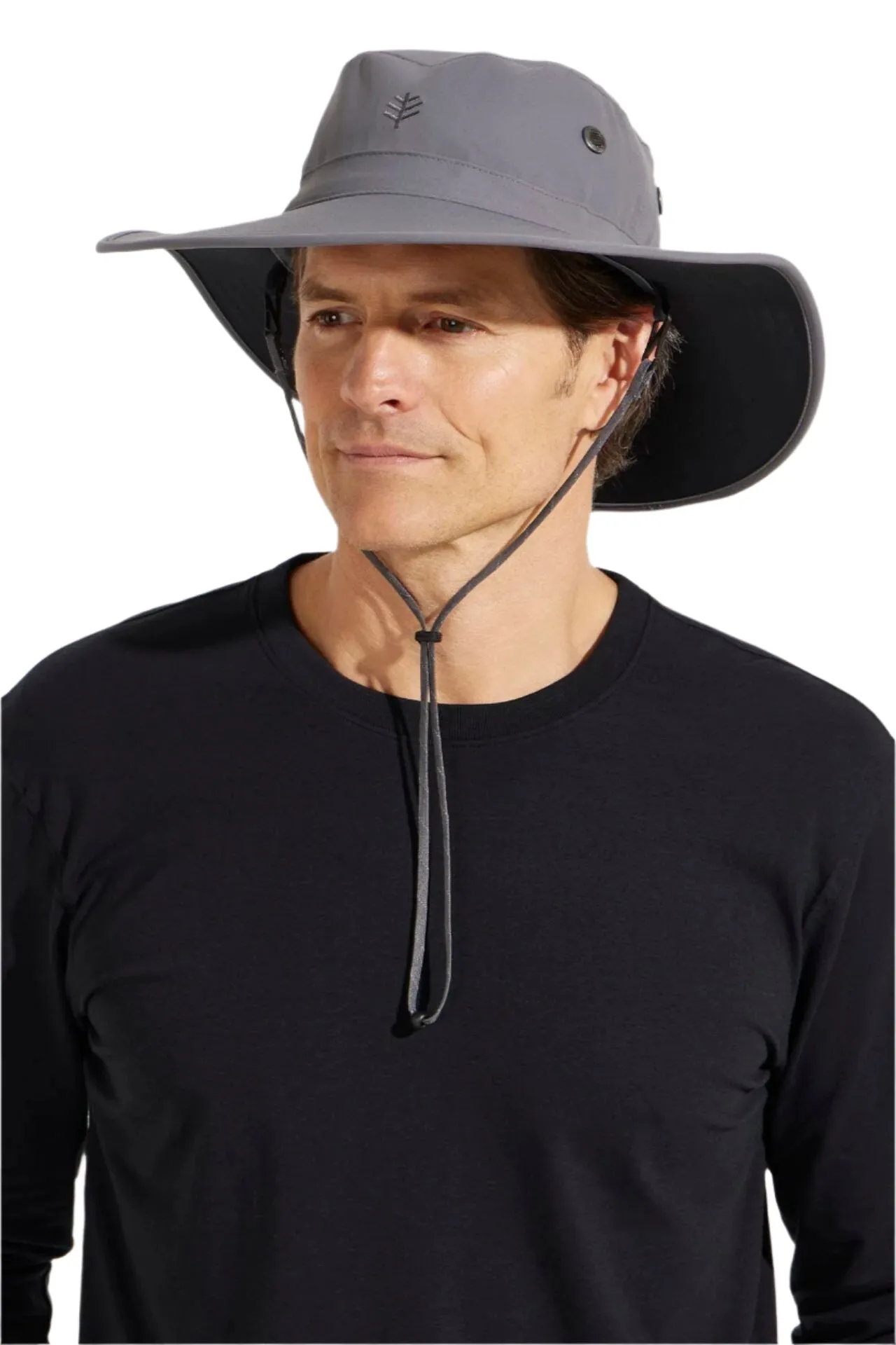 Leo Shapeable Wide Brim Hat | Carbon/Black