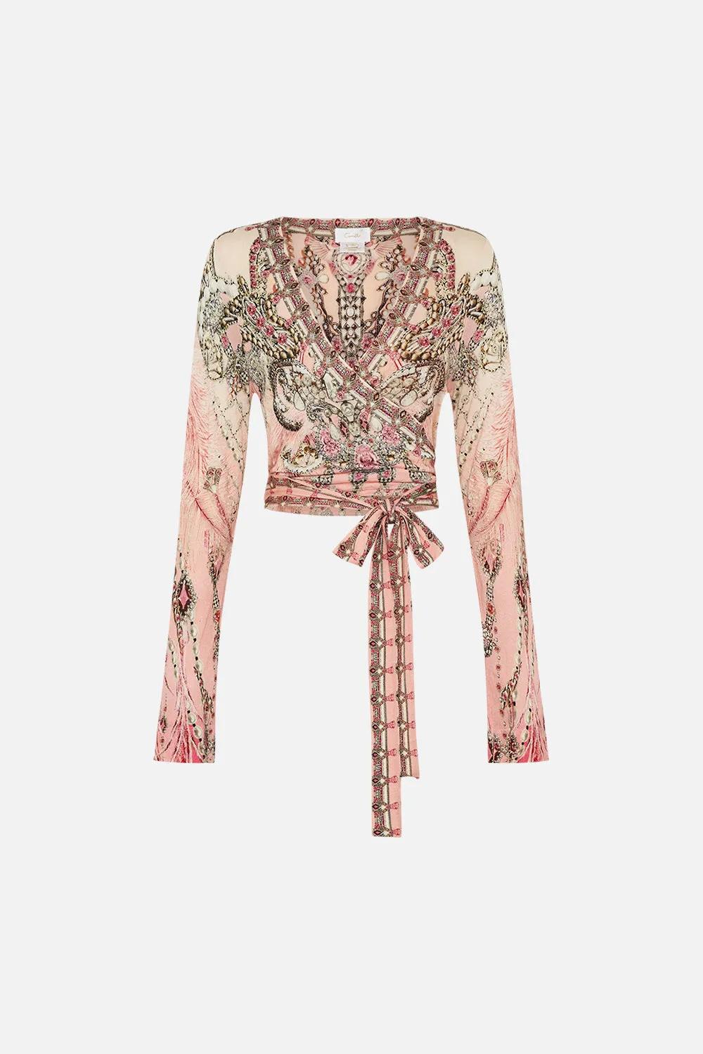 LONG SLEEVE WRAP TOP STARSHIP SISTAS