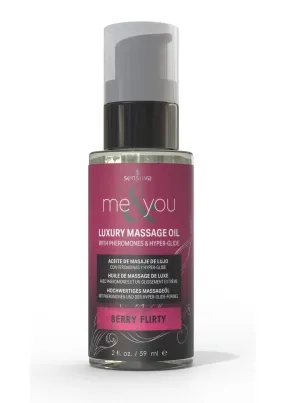 Me and You Pheromone Infused Luxury Massage Oil Berry Flirty