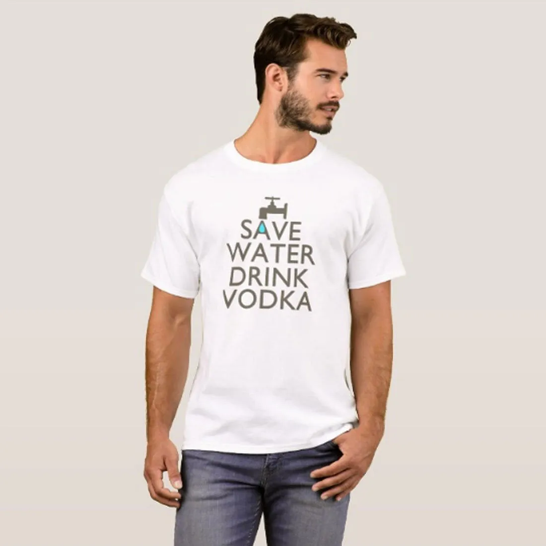 Nutcase Designer Round Neck Men's T-Shirt Wrinkle-Free Poly Cotton Tees - All You Need Love