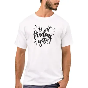 Nutcase Designer Round Neck Men's T-Shirt Wrinkle-Free Poly Cotton Tees - Friday