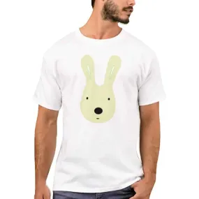 Nutcase Designer Round Neck Men's T-Shirt Wrinkle-Free Poly Cotton Tees - RABIT Face