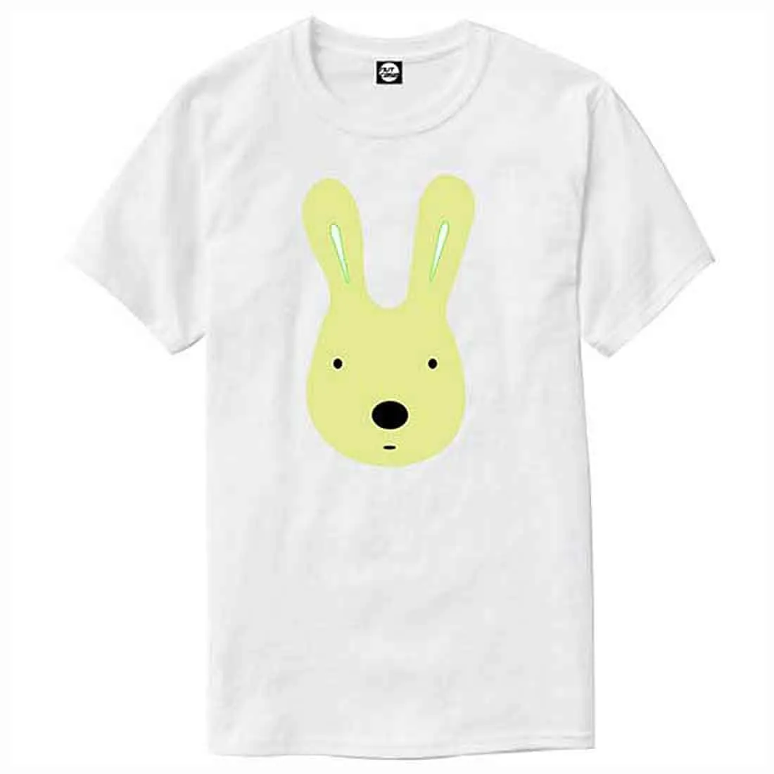 Nutcase Designer Round Neck Men's T-Shirt Wrinkle-Free Poly Cotton Tees - RABIT Face