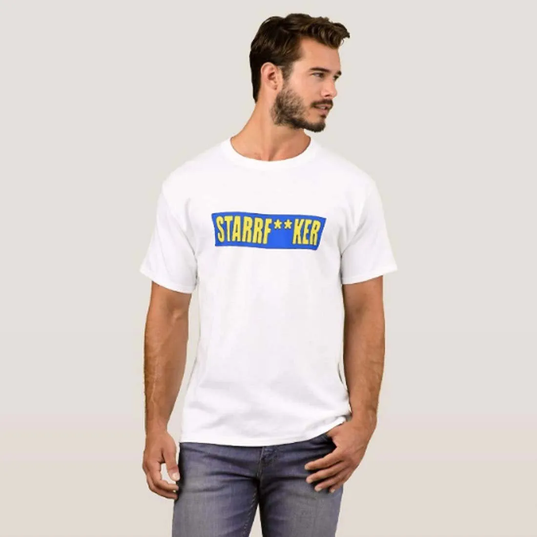 Nutcase Designer Round Neck Men's T-Shirt Wrinkle-Free Poly Cotton Tees - Starrf ker