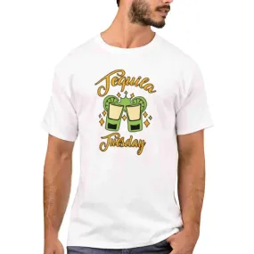Nutcase Designer Round Neck Men's T-Shirt Wrinkle-Free Poly Cotton Tees - Tequila Tuesday