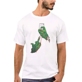 Nutcase Designer Round Neck Men's T-Shirt Wrinkle-Free Poly Cotton Tees - Zombies Phone