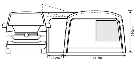 Outdoor Revolution Cayman Combo AIR LOW Driveway Awning