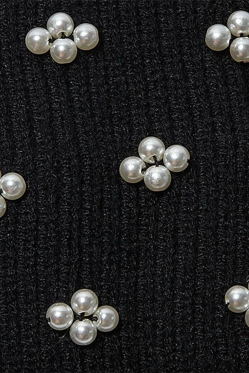 Pearl Cluster Ear Warmer - Jet