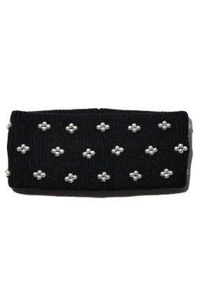 Pearl Cluster Ear Warmer - Jet
