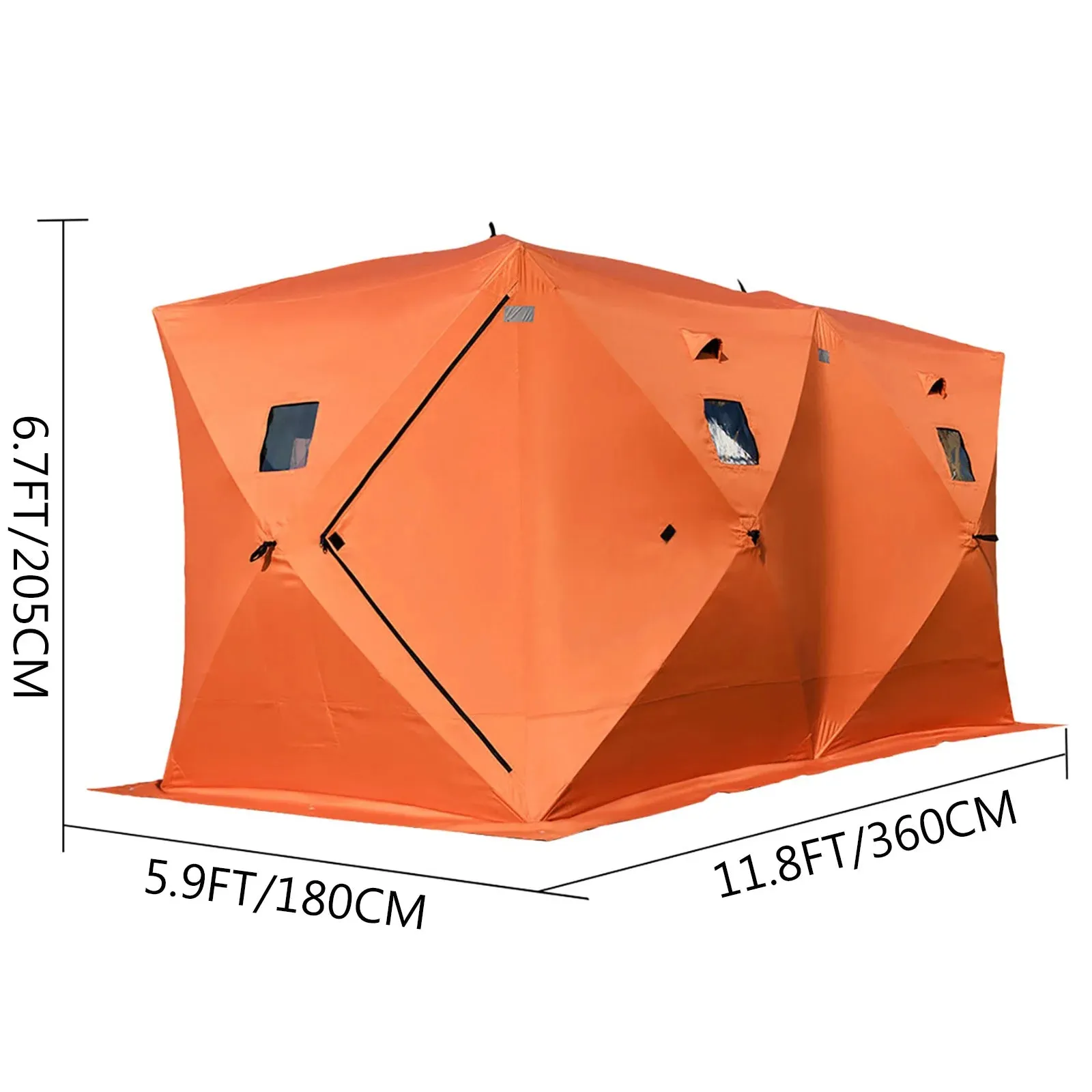 Premium Ice Fishing Shelter – Spacious, Windproof & Waterproof Tent for Winter Camping and Fishing Adventures