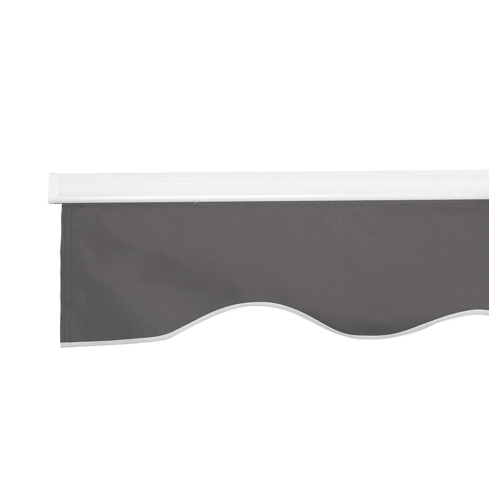 Retractable Folding Arm Awning Outdoor Awning 4.5Mx2.5M Canopy Grey