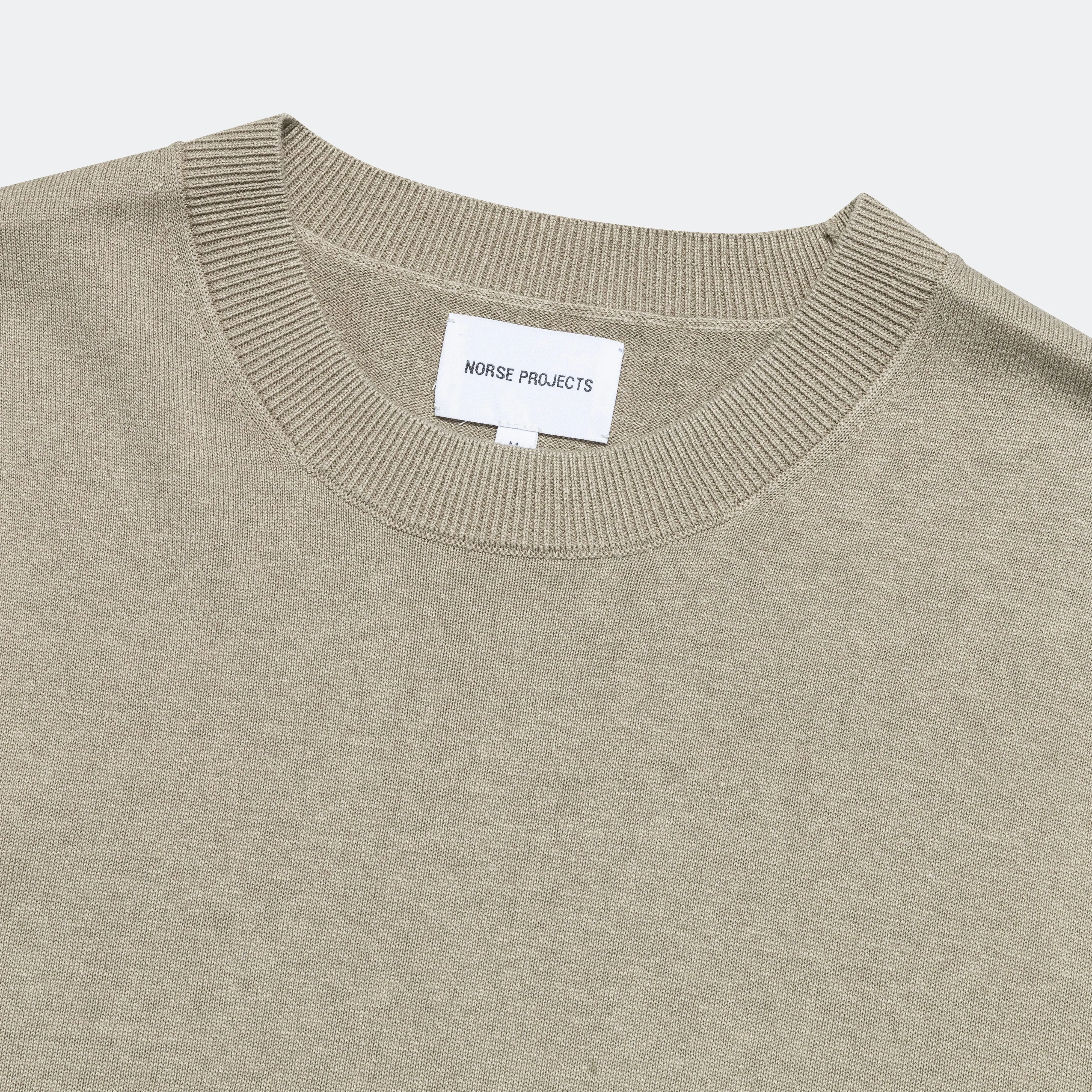 Rhys Cotton Linen T-Shirt - Clay