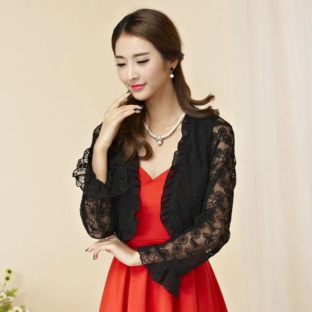 Ruffle Party Short Jackets